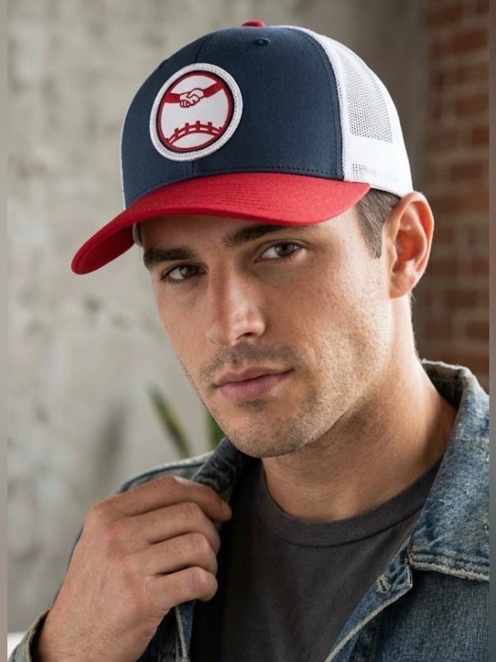 Twins STH red/blue/white unisex baseball cap, mesh back, adjustable snaps, OS